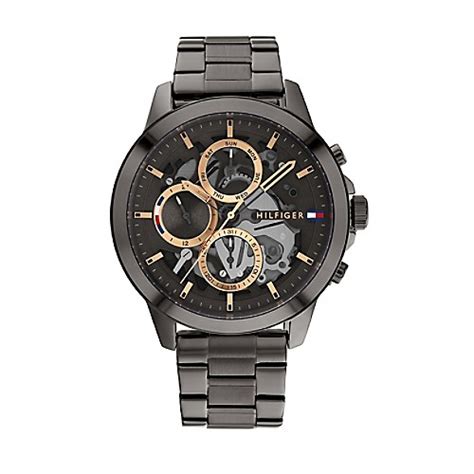 tommy hilfiger skeleton watch